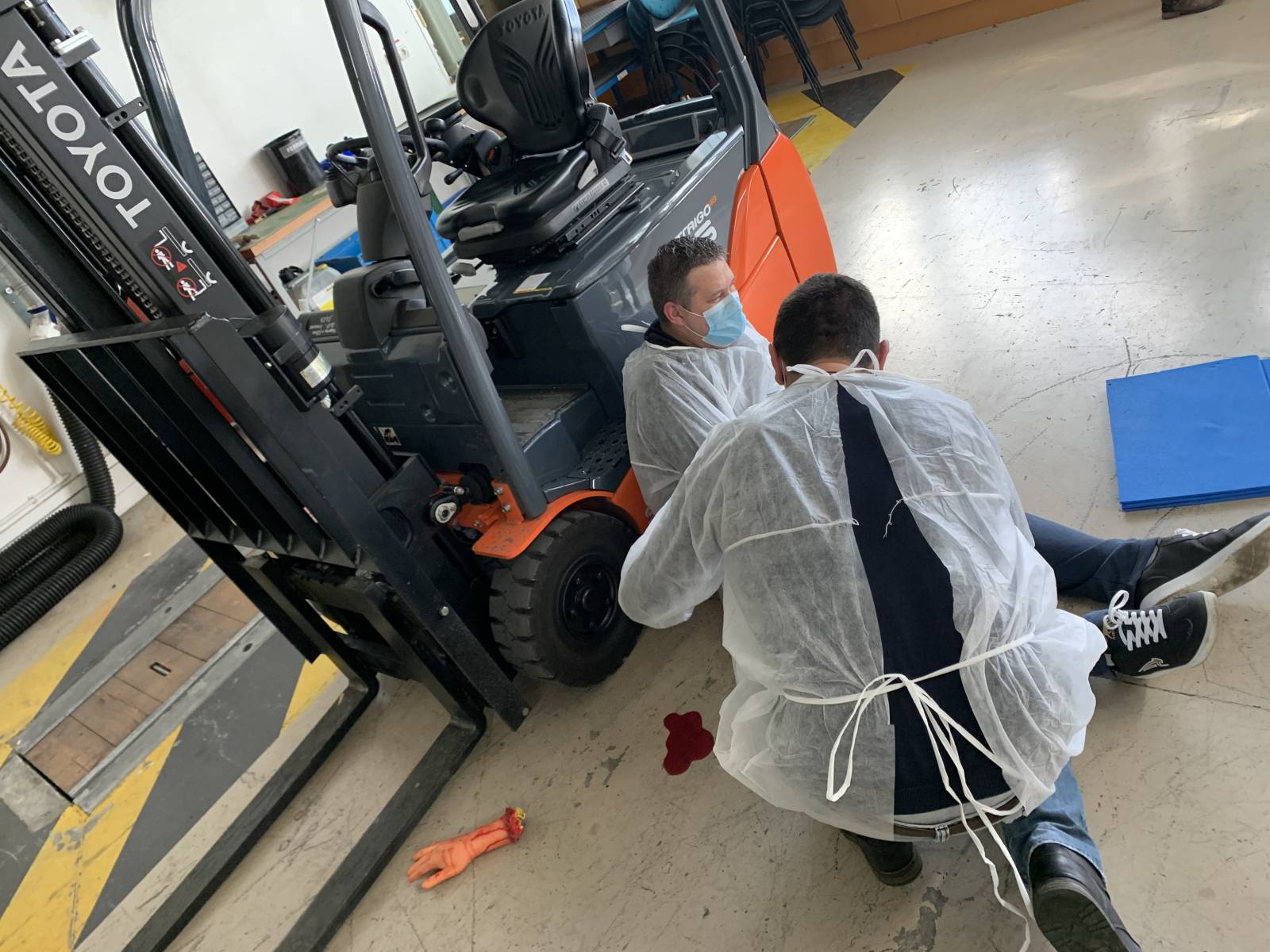 Formation au travail en hauteur avec port du harnais Lyon Rhône